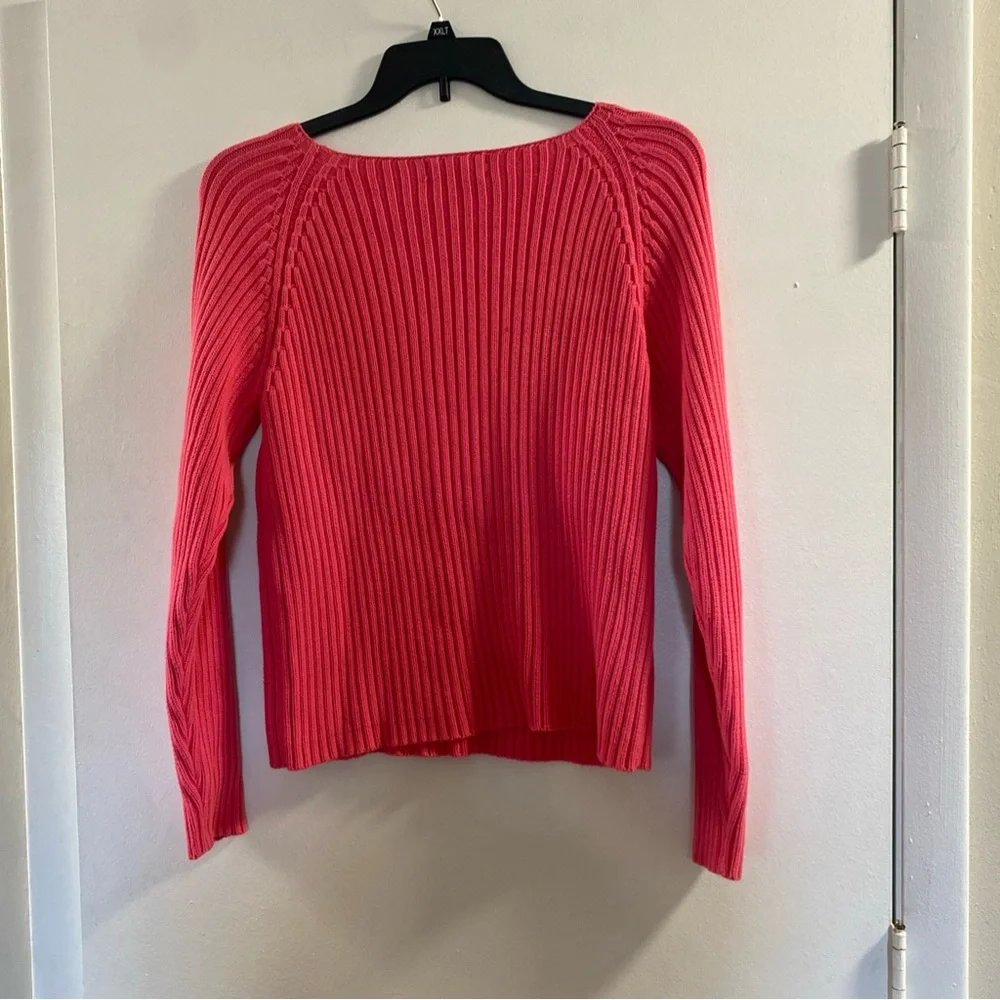 Charter‎ Club Women's Coral Ribbed Sweater